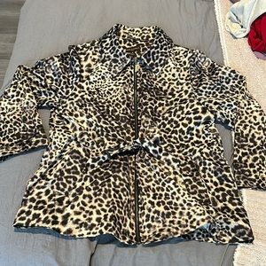 Dana Buchman Cheetah Print Jacket Size 2X